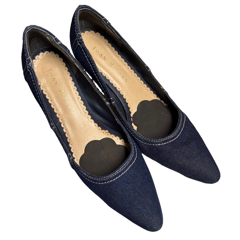 Joan Rivers Denim Pumps Size 8.5M